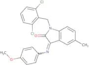 1-(2,6-Dichlorobenzyl)-3-[(4-methoxyphenyl)imino]-5-methyl-1,3-dihydro-2H-indol-2-one