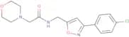 N-{[3-(4-Chlorophenyl)-5-isoxazolyl]methyl}-2-morpholinoacetamide