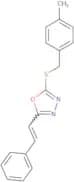 4-Methylbenzyl 5-[(E)-2-phenylethenyl]-1,3,4-oxadiazol-2-yl sulfide