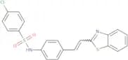 N-{4-[(E)-2-(1,3-Benzothiazol-2-yl)ethenyl]phenyl}-4-chlorobenzenesulfonamide