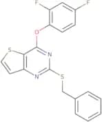 2-(Benzylsulfanyl)-4-(2,4-difluorophenoxy)thieno[3,2-d]pyrimidine