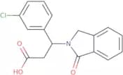 3-(3-Chlorophenyl)-3-(1-oxo-1,3-dihydro-2H-isoindol-2-yl)propanoic acid