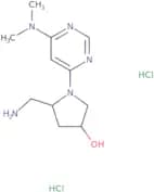 (3R,5R)-5-(Aminomethyl)-1-[6-(dimethylamino)pyrimidin-4-yl]pyrrolidin-3-ol dihydrochloride