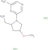 [(2R,4R)-4-Methoxy-1-(6-methylpyrazin-2-yl)pyrrolidin-2-yl]methanamine dihydrochloride