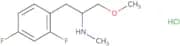 [1-(2,4-Difluorophenyl)-3-methoxypropan-2-yl](methyl)amine hydrochloride