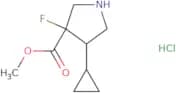 Methyl 4-cyclopropyl-3-fluoropyrrolidine-3-carboxylate hydrochloride