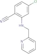 4-Chloro-2-[(pyridin-2-ylmethyl)amino]benzonitrile