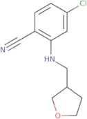 4-Chloro-2-[(oxolan-3-ylmethyl)amino]benzonitrile