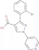 3-(2-Bromophenyl)-1-(pyridin-4-yl)-1H-pyrazole-4-carboxylic acid
