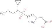 2-{4-[Cyclopropyl(propyl)sulfamoyl]-1H-pyrazol-1-yl}acetic acid