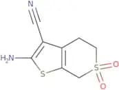 2-Amino-6,6-dioxo-4H,5H,7H-6λ⁶-thieno[2,3-c]thiopyran-3-carbonitrile