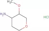 rac-(3R,4S)-3-Methoxyoxan-4-amine hydrochloride