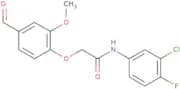 N-(3-Chloro-4-fluorophenyl)-2-(4-formyl-2-methoxyphenoxy)acetamide