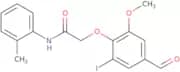 2-(4-Formyl-2-iodo-6-methoxyphenoxy)-N-(2-methylphenyl)acetamide