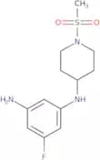 5-Fluoro-1-N-(1-methanesulfonylpiperidin-4-yl)benzene-1,3-diamine