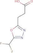 3-[5-(Difluoromethyl)-1,3,4-oxadiazol-2-yl]propanoic acid