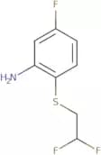 2-[(2,2-Difluoroethyl)sulfanyl]-5-fluoroaniline