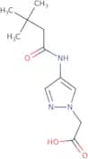 2-[4-(3,3-Dimethylbutanamido)-1H-pyrazol-1-yl]acetic acid