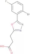 3-[5-(2-Bromo-5-fluorophenyl)-1,3,4-oxadiazol-2-yl]propanoic acid