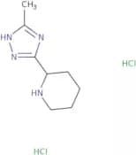 2-(5-Methyl-1H-1,2,4-triazol-3-yl)piperidine dihydrochloride