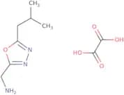 [5-(2-Methylpropyl)-1,3,4-oxadiazol-2-yl]methanamine, oxalic acid