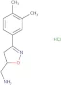 [3-(3,4-Dimethylphenyl)-4,5-dihydro-1,2-oxazol-5-yl]methanamine hydrochloride