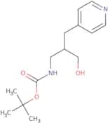 tert-Butyl N-{3-hydroxy-2-[(pyridin-4-yl)methyl]propyl}carbamate
