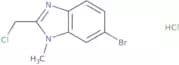 6-Bromo-2-(chloromethyl)-1-methyl-1H-1,3-benzodiazole hydrochloride