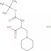 2-{[(tert-Butoxy)carbonyl]amino}-3-(piperidin-1-yl)propanoic acid hydrochloride