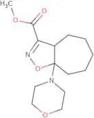 Methyl 8a-(morpholin-4-yl)-3aH,4H,5H,6H,7H,8H,8aH-cyclohepta[D][1,2]oxazole-3-carboxylate