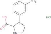 3-(3-Methylphenyl)pyrrolidine-2-carboxylic acid hydrochloride
