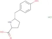 5-[(4-Hydroxyphenyl)methyl]pyrrolidine-2-carboxylic acid hydrochloride
