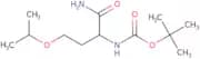 tert-Butyl N-[1-carbamoyl-3-(propan-2-yloxy)propyl]carbamate