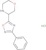 3-(3-Phenyl-1,2,4-oxadiazol-5-yl)morpholine hydrochloride