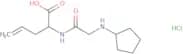2-[2-(Cyclopentylamino)acetamido]pent-4-enoic acid hydrochloride