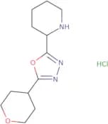 2-[5-(Oxan-4-yl)-1,3,4-oxadiazol-2-yl]piperidine hydrochloride