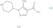 5-Methyl-1-(piperidin-4-yl)-1H-pyrazole-4-carboxylic acid dihydrochloride