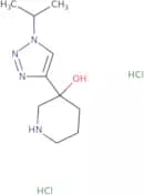3-[1-(Propan-2-yl)-1H-1,2,3-triazol-4-yl]piperidin-3-ol dihydrochloride