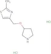 2-Methyl-4-[(pyrrolidin-3-yloxy)methyl]-1,3-thiazole dihydrochloride