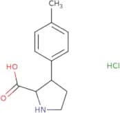 3-(4-Methylphenyl)pyrrolidine-2-carboxylic acid hydrochloride
