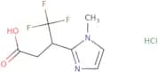 4,4,4-Trifluoro-3-(1-methyl-1H-imidazol-2-yl)butanoic acid hydrochloride