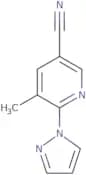 5-Methyl-6-(1H-pyrazol-1-yl)pyridine-3-carbonitrile