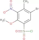 5-Bromo-2-methoxy-4-methyl-3-nitrobenzene-1-sulfonyl chloride