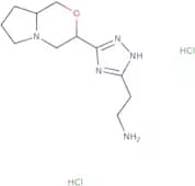 2-(3-{Hexahydro-1H-pyrrolo[2,1-c]morpholin-3-yl}-1H-1,2,4-triazol-5-yl)ethan-1-amine dihydrochlori…