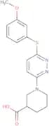 1-{6-[(3-Methoxyphenyl)sulfanyl]pyridazin-3-yl}piperidine-3-carboxylic acid