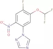 1-[5-(Difluoromethoxy)-4-fluoro-2-nitrophenyl]-1H-1,2,4-triazole