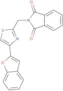 2-{[4-(1-Benzofuran-2-yl)-1,3-thiazol-2-yl]methyl}-2,3-dihydro-1H-isoindole-1,3-dione