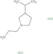 2-[3-(Propan-2-yl)pyrrolidin-1-yl]ethan-1-amine dihydrochloride