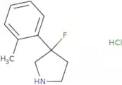 3-Fluoro-3-(2-methylphenyl)pyrrolidine hydrochloride