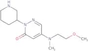 5-[(2-Methoxyethyl)(methyl)amino]-2-(piperidin-3-yl)-2,3-dihydropyridazin-3-one